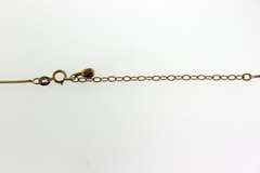 Italian Sterling Silver Blue Sapphire V Necklace