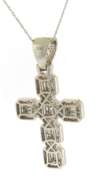 Outstanding White Gold Baguette & RBC Diamond Necklace