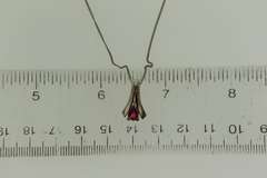 Sterling Silver Amethyst Pendant With Chain
