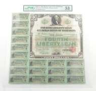 $50 1918 (1933-38) 4th Liberty Loan 4 1/4% Gold Bond PMG 53 About UNC