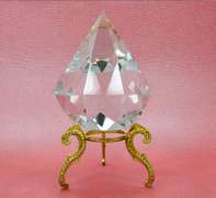 Tiffany & Co Faceted Clear Crystal Paper Weight
