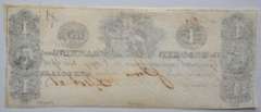 $ 1 1826 Hoboken Banking and Grazing Company Note