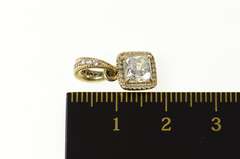 14K Yellow Gold Pandora Timeless Elegance Cushion CZ Pendant