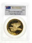 2014 Australia 2 oz Gold Wedge Tailed Eagle PR70 PCGS $200 Mercanti