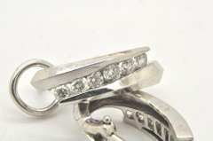 LADIES 14 KT WHITE GOLD DIAMOND EARRINGS