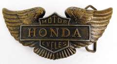 Vintage Honda Motorcycles Belt Buckle