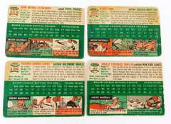 4 Topps 1954 Baseball Cards