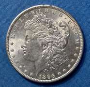 1896 B U MORGAN DOLLAR
