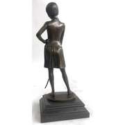 Figure of a Young Woman Bronze Figurine