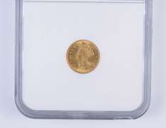 MS62 1874 $1 Indian Princess Head Gold Dollar - Graded NGC