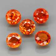 Fabulous 4.17ct Mandarin orange Garnet set