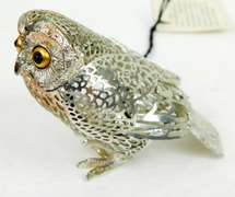 Vintage Christofle Paris Owl Figurine
