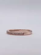 14kt Rose Gold & Diamond Band