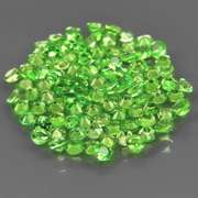 Very rare 3.89ct untreated apple green Tsavorite set
