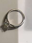 18k white gold engagement ring with 1.52 carat diamonds