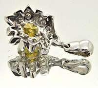 18K WHITE GOLD DIAMOND PENDANT 5.00 CARATS.