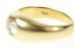 14K Yellow Gold 0.57 Ct Men's Diamond Solitaire Wedding Ring