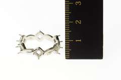 Platinum 6.3mm Twist Pattern Eternity Band Setting Ring