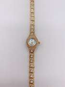 Ladies Geneva & Gemstone Watch, 18kt GP