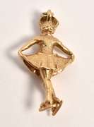 Well Detailed Ice Skater Charm