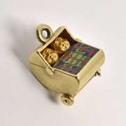 Whimsical Baby Carriage Charm