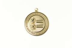 14K Yellow Gold 1960s Two Reasons for Happiness Children Charm/Pendant