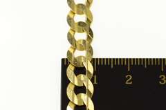 10K Yellow Gold 7.9mm Cuban Curb Link Classic Chain Men's Bracelet