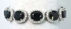 Staggering 50.16CTW Sapphire & 5.30CTW Diamond Bracelet in 14KT White Gold
