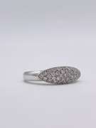 14kt Solid White Gold Diamond Ring
