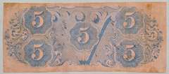 $ 5 Confederate States Dec 2 1862 Note