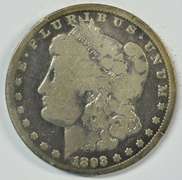 Ultra Rare 1893-CC Morgan Silver Dollar in circ