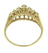 Handsome Yellow Gold Diamond Pyramid Ring