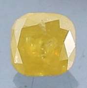 Unheated .28ct fancy yellow Diamond solitaire