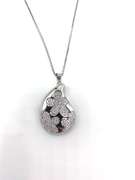 Fun Sterling Silver Teardrop Pendant Necklace