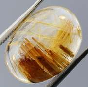 Artistic 5.57ct golden Rutile Quartz cabochon
