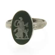 Lot of 4 Sterling Silver Gemstone Rings