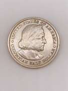 1893 SILVER COLOMBIAN HALF DOLLAR