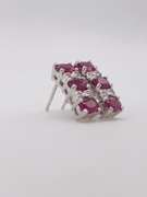 14kt Gold Ruby & Diamond Earrings