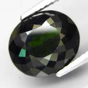 Incredible 5.92ct deep green black Tourmaline