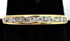 Nice Diamond Band in Yellow Gold