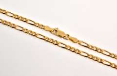 Pretty 18k 20" Figaro Necklace