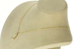 14K Yellow Gold Ornate Rough Pearl Diamond Statement Pendant