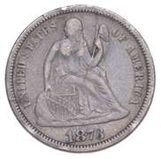 1873 Seated Liberty Dime
