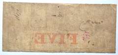 $ 5 Bank Of the Old Dominion Jan 26 1859 Note