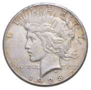 1928 Peace Silver Dollar