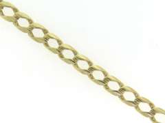 Men's Yellow Gold Curb Link Bracelet