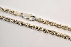 Sturdy Sterling 4.75 mm Rope Necklace