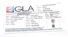 Lovely Natural Emerald & Sapphire Necklace in Sterling Silver