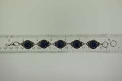 Silver-Tone Quartz Gemstone Bracelet