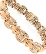 Outstanding Yellow Gold Diamond Ladder Link Bracelet